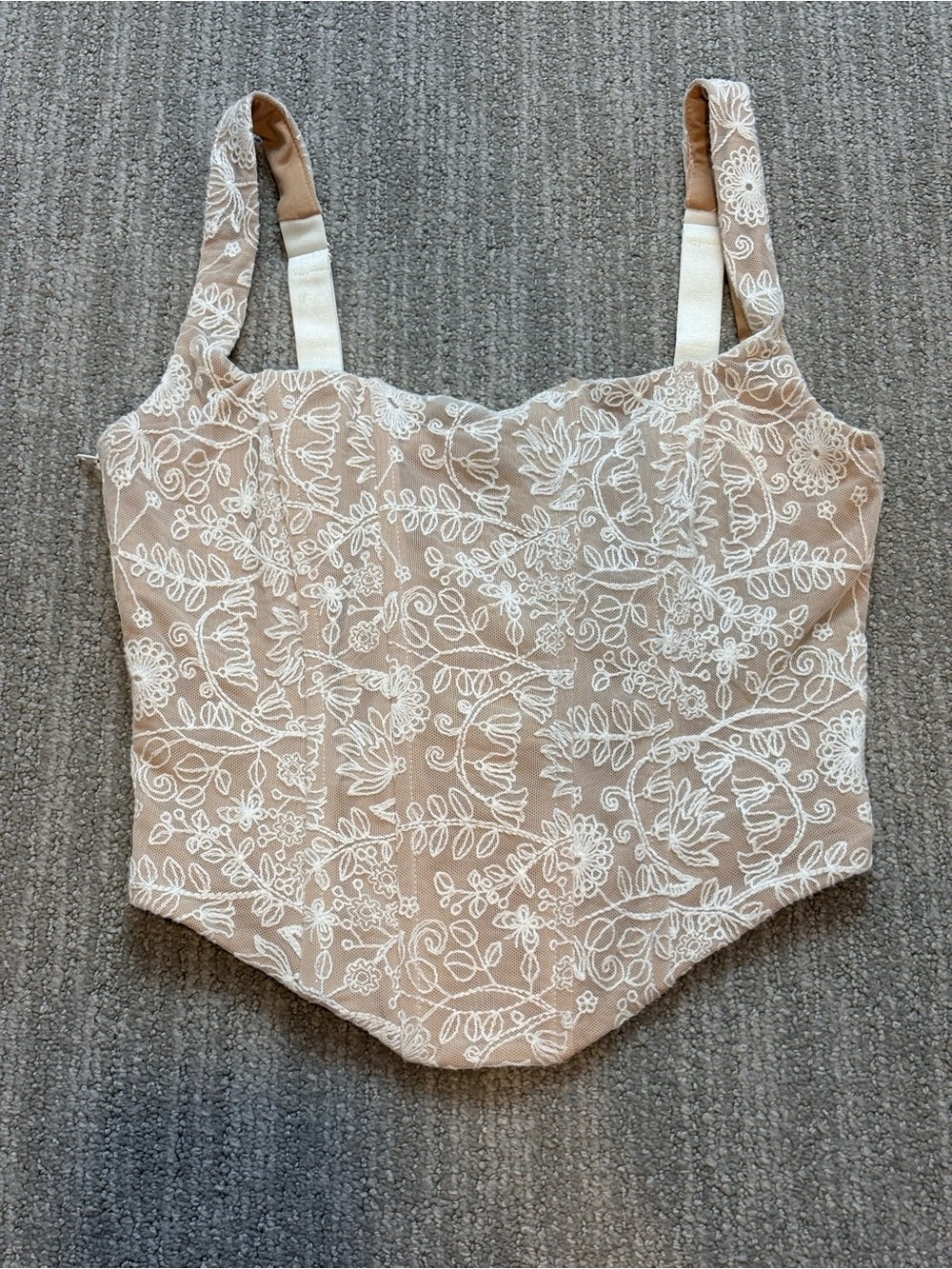 Edikted floral lace corset
